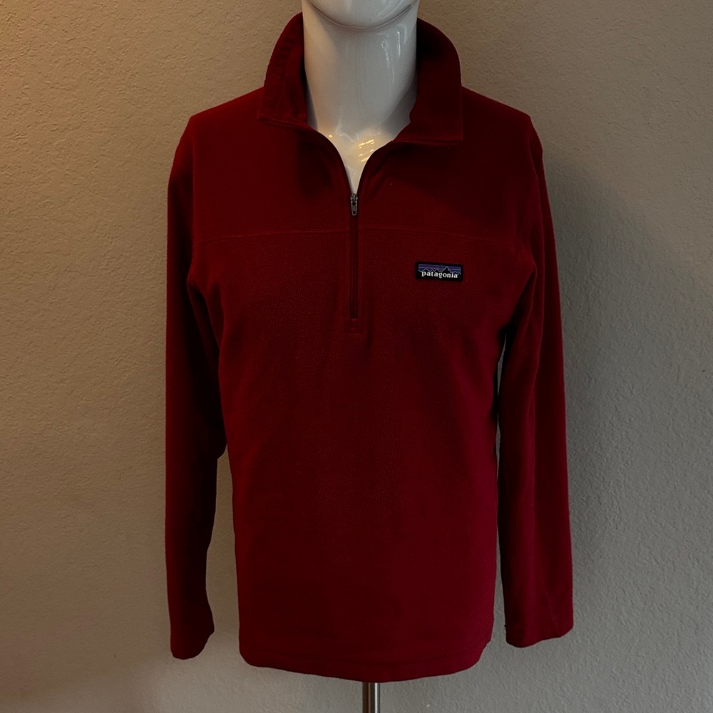 Patagonia‎ Crimson Quarter-Zip Fleece men’s size Medium